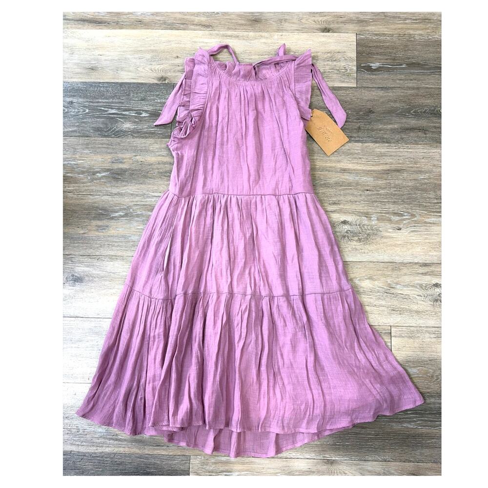 Listicle Lavender Tiered Maxi Dress Women’s Small NWT Short Sleeve